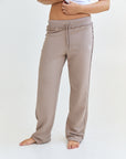 Straight Leg Sweatpants - mocca