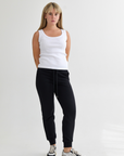 Slim sweatpants - black