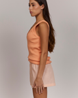 Apricot Stripe Shorts