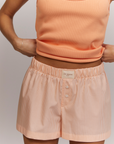 Apricot Stripe Shorts