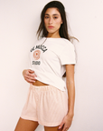 Apricot Stripe Shorts