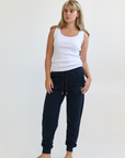 Slim sweatpants - navy