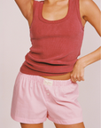 Lily Pink Stripe Shorts