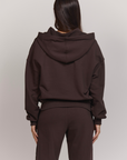 Cacao Zip Up Hoodie