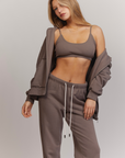 Mocca Latte Zip Up Hoodie