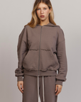 Mocca Latte Zip Up Hoodie