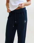 Straight Leg Sweatpants -  navy