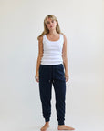 Slim sweatpants -  navy