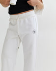 Straight Leg Sweatpants -  off white