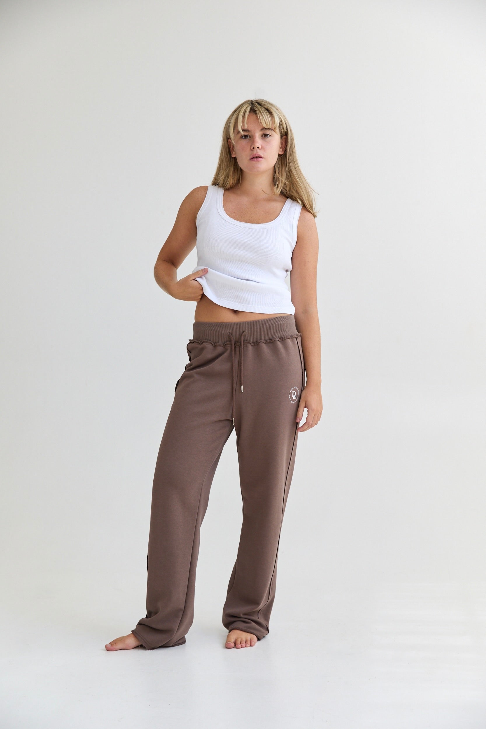 Straight Leg Sweatpants chocolate de mocca studio