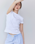 Classic White rib tee