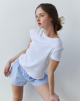 Classic White rib tee